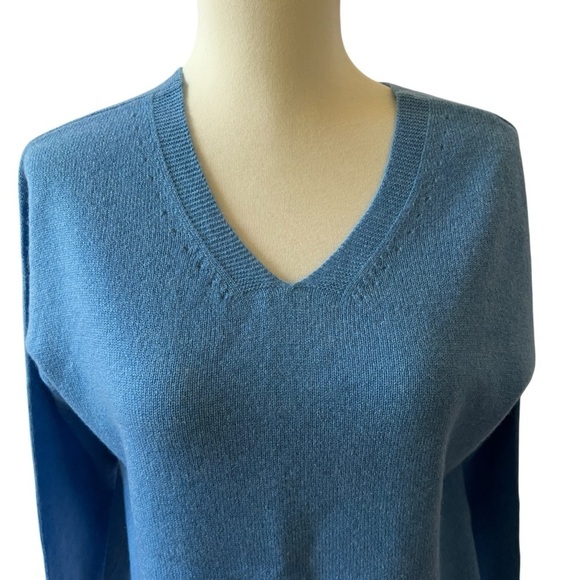 J MCLAUGHLIN ARYA CASHMERE SWEATER V NECK BACK QUIET LUXURY MODERN CHIC SPORT XS - Picture 3 of 12